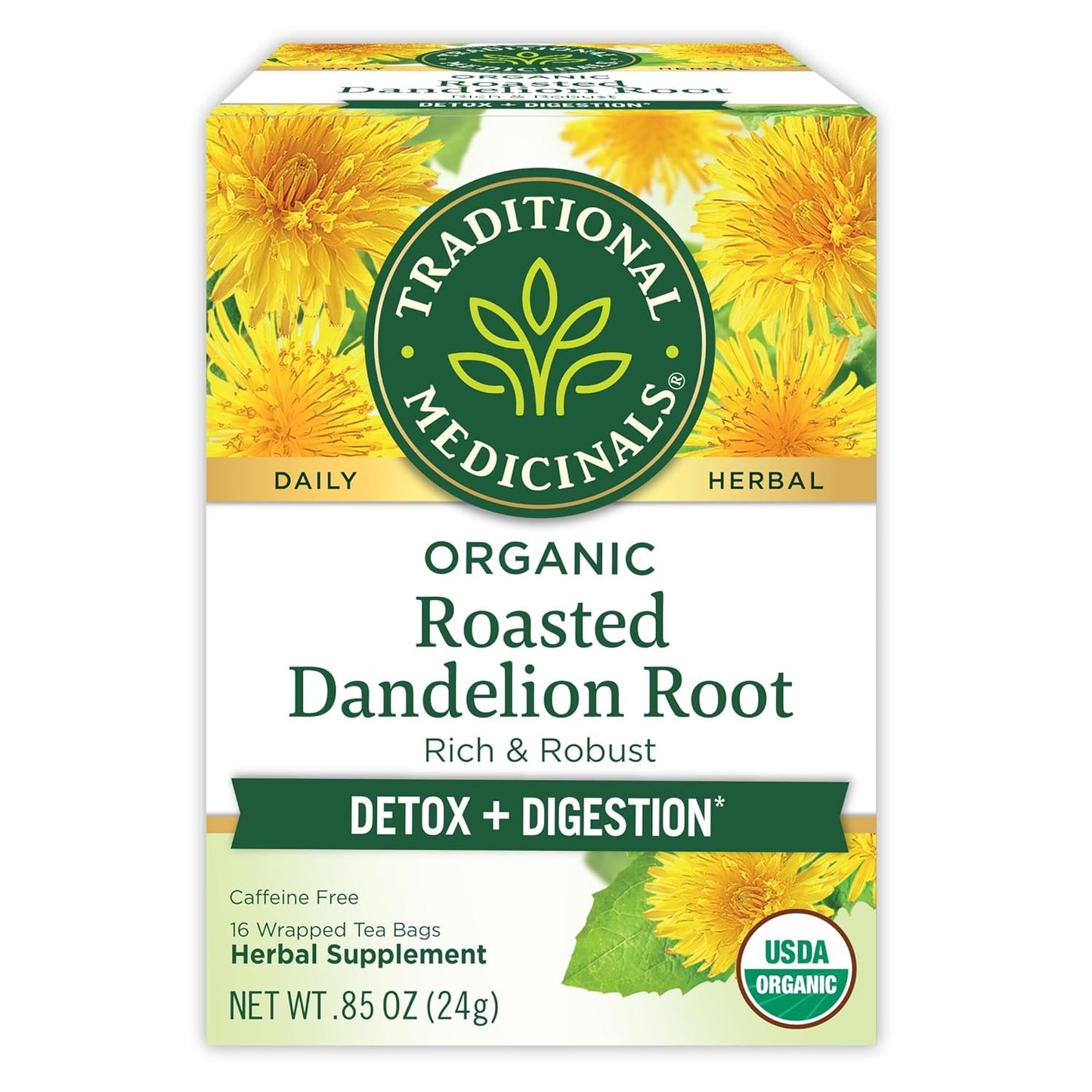 Organic Roasted Dandelion Root Herbal Tea