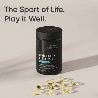 Triple Strength Omega 3 Fish Oil - Burpless Fish Oil Supplement w/EPA & DHA