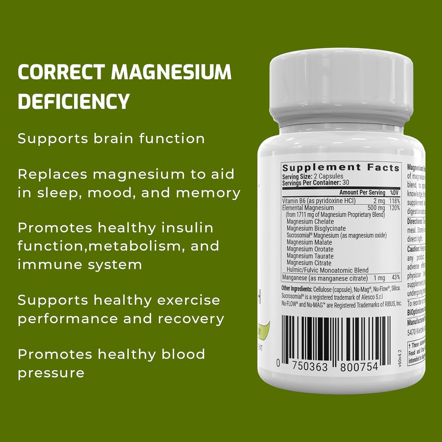 BiOptimizers Magnesium Breakthrough Supplement