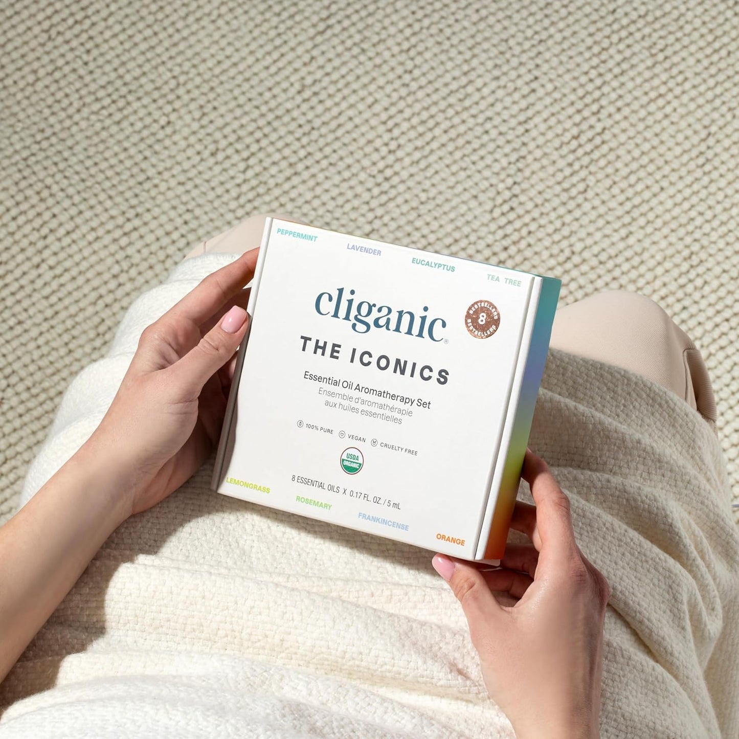 Cliganic Organic Aromatherapy Essential Oils Gift Set